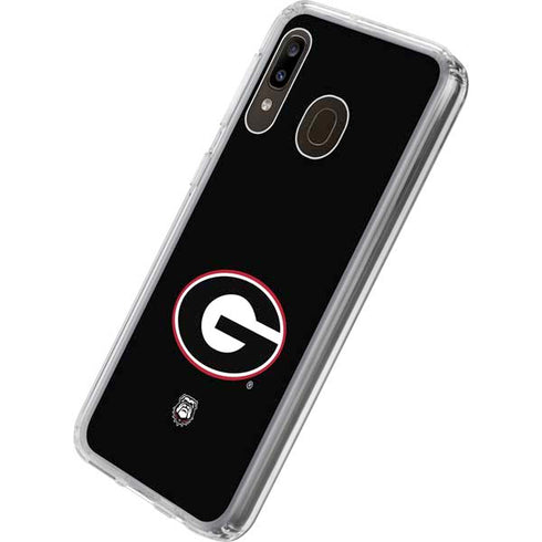 University of Georgia Logo Galaxy A20 Clear Case