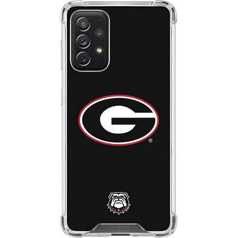University of Georgia Logo Galaxy A72 5G Clear Case