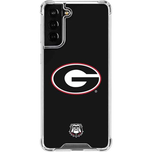 University of Georgia Logo Galaxy S21 FE Clear Case