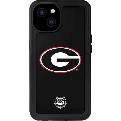 University of Georgia Logo iPhone 15 Plus Waterproof Case