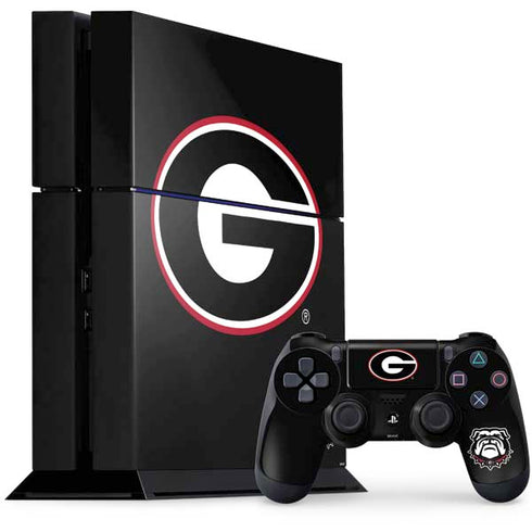 University of Georgia Logo PS4 Console and Controller Bundle Skin