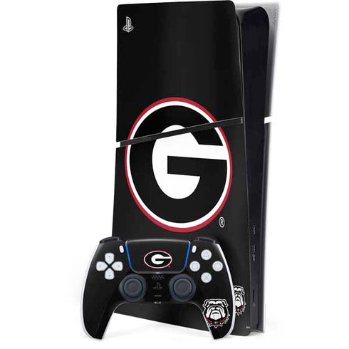 University of Georgia Logo PS5 Slim Digital Edition Console Skin