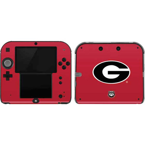 University of Georgia Logo Red Nintendo 2DS Skin