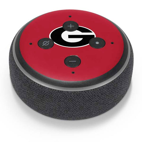 University of Georgia Logo Red Amazon Echo Dot Skin