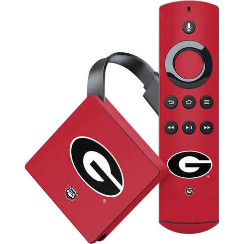 University of Georgia Logo Red Amazon Fire TV Skin