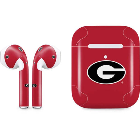 University of Georgia Logo Red Apple AirPods 2 Skin
