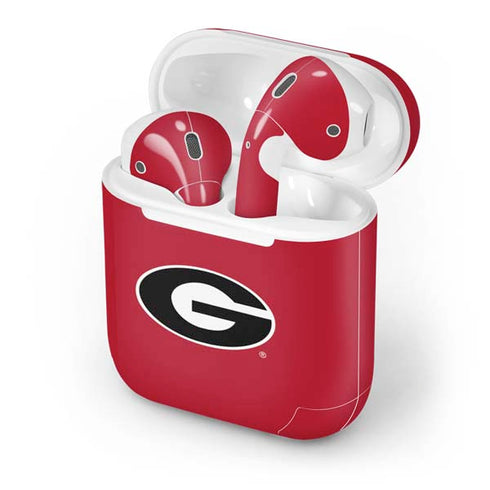 University of Georgia Logo Red Apple AirPods Skin