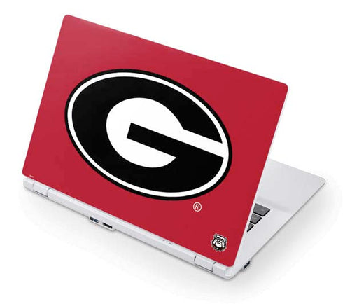 University of Georgia Logo Red Acer Chromebook Skin