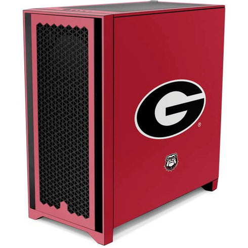 University of Georgia Logo Red Corsair 4000D Tempered Glass Mid-Tower ATX Case Skin