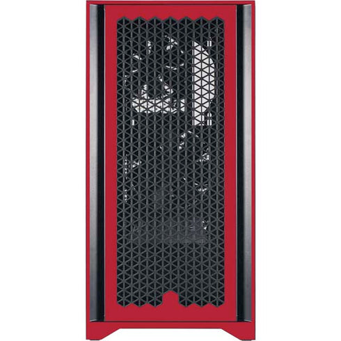 University of Georgia Logo Red Corsair 4000D Tempered Glass Mid-Tower ATX Case Skin