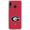 University of Georgia Logo Red Galaxy A20 Clear Case