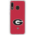 University of Georgia Logo Red Galaxy A20 Clear Case