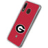 University of Georgia Logo Red Galaxy A20 Clear Case