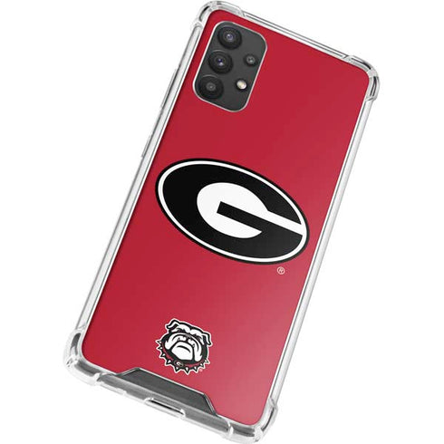University of Georgia Logo Red Galaxy A32 5G Clear Case
