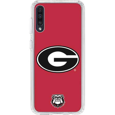 University of Georgia Logo Red Galaxy A50 Clear Case