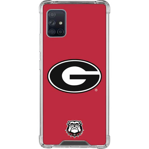 University of Georgia Logo Red Galaxy A51 5G Clear Case