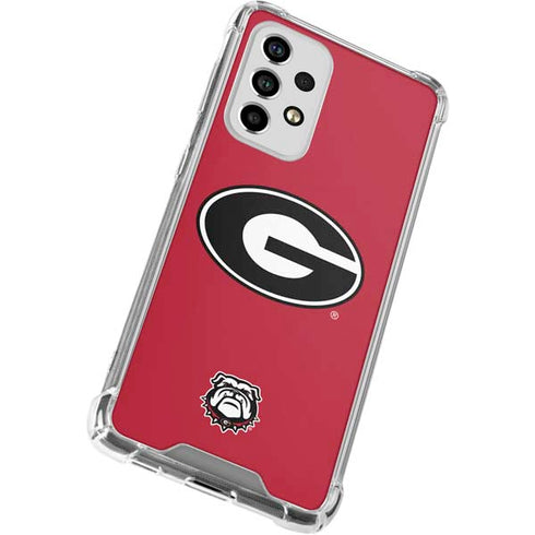 University of Georgia Logo Red Galaxy A53 5G Clear Case