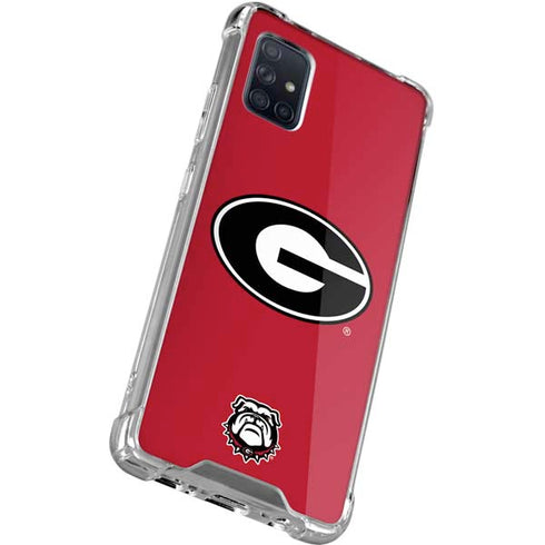 University of Georgia Logo Red Galaxy A71 5G Clear Case
