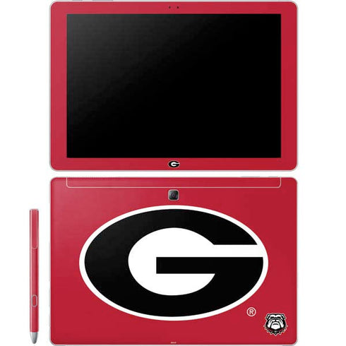 University of Georgia Logo Red Galaxy Book 12in Skin