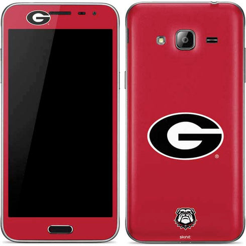 University of Georgia Logo Red Galaxy J3 Skin
