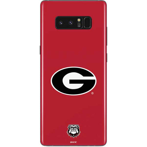 University of Georgia Logo Red Galaxy Note 8 Skin