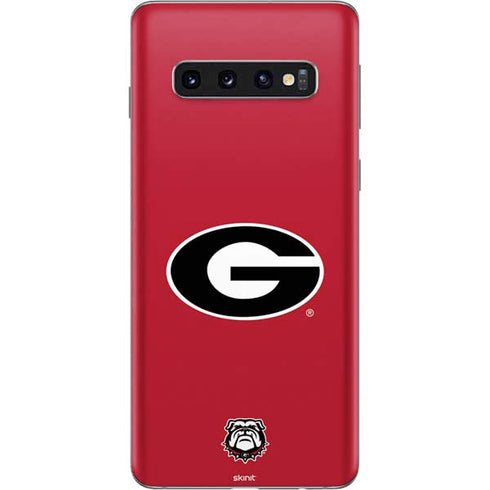University of Georgia Logo Red Galaxy S10 Skin