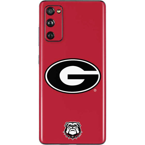 University of Georgia Logo Red Galaxy S20 Fan Edition Skin