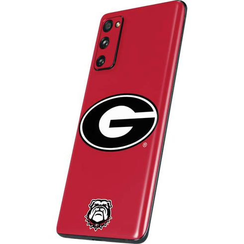 University of Georgia Logo Red Galaxy S20 Fan Edition Skin
