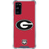 University of Georgia Logo Red Galaxy S20 FE Clear Case