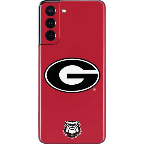 University of Georgia Logo Red Galaxy S21 5G Skin