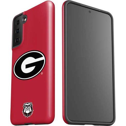 University of Georgia Logo Red Galaxy S21 FE Pro Case