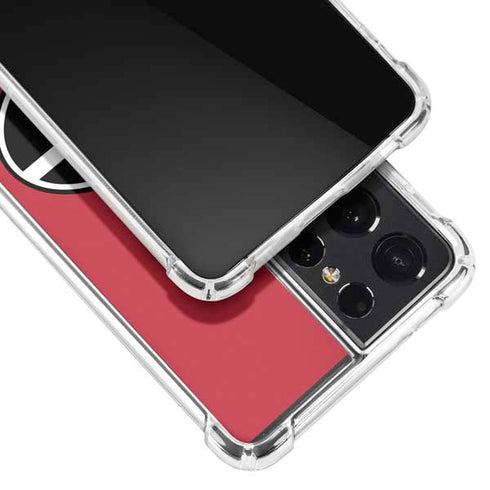 University of Georgia Logo Red Galaxy S21 Ultra 5G Clear Case