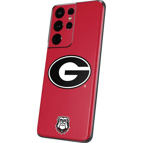 University of Georgia Logo Red Galaxy S21 Ultra 5G Skin