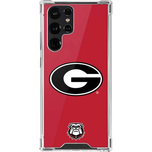 University of Georgia Logo Red Galaxy S22 Ultra Clear Case