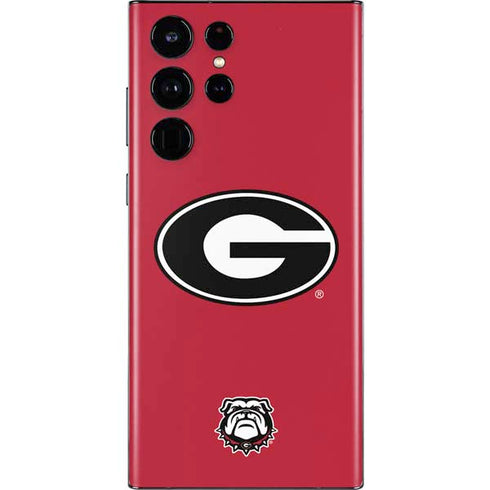 University of Georgia Logo Red Galaxy S22 Ultra Skin