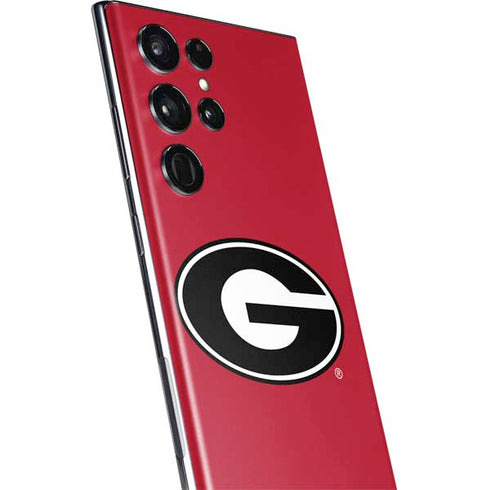 University of Georgia Logo Red Galaxy S22 Ultra Skin