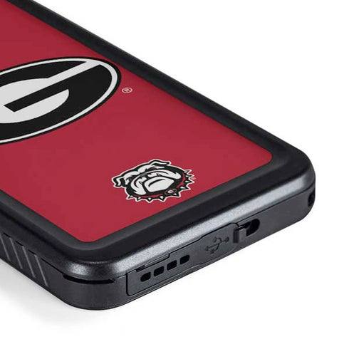 University of Georgia Logo Red Galaxy S23 Plus Waterproof Case