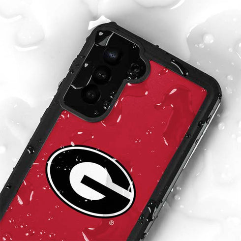 University of Georgia Logo Red Galaxy S23 Plus Waterproof Case