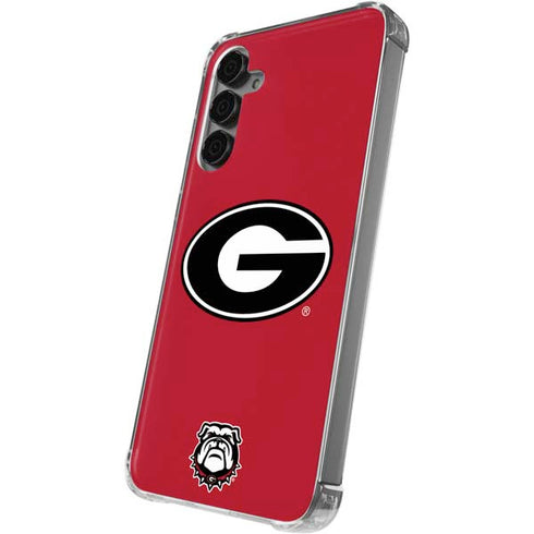 University of Georgia Logo Red Galaxy S24 Plus Clear Case