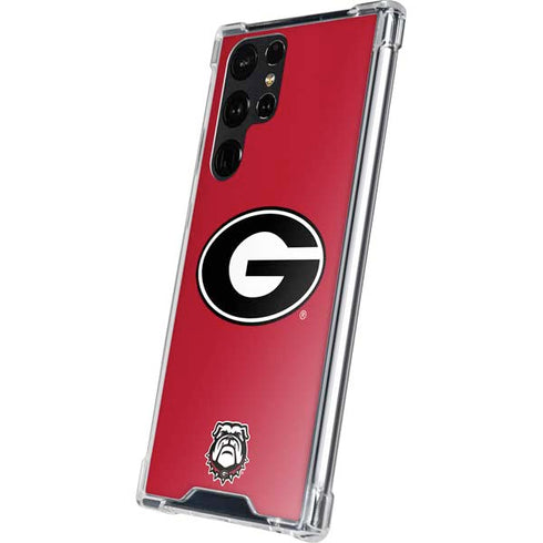 University of Georgia Logo Red Galaxy S24 Ultra Clear Case
