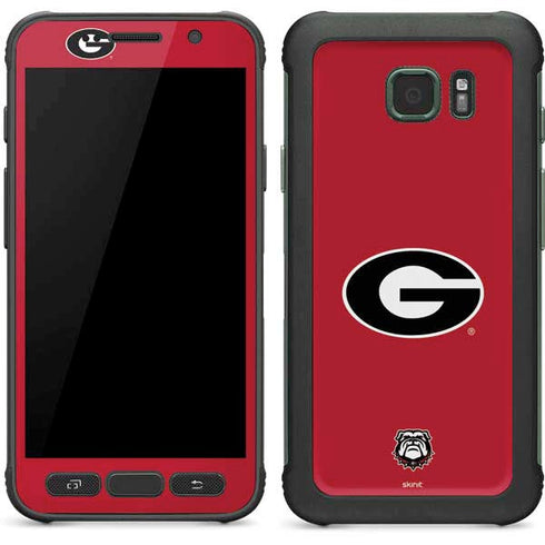 University of Georgia Logo Red Galaxy S7 Active Skin