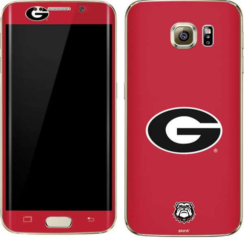 University of Georgia Logo Red Galaxy S7 Edge Skin
