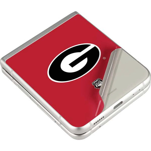 University of Georgia Logo Red Galaxy Z Flip3 5G Skin