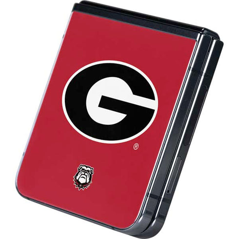 University of Georgia Logo Red Galaxy Z Flip5 5G Skin