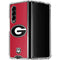University of Georgia Logo Red Galaxy Z Fold4 5G Clear Case