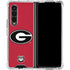 University of Georgia Logo Red Galaxy Z Fold4 5G Clear Case