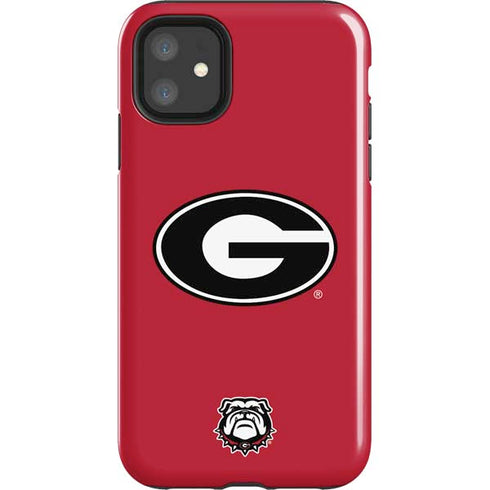 University of Georgia Logo Red iPhone 11 Impact Case