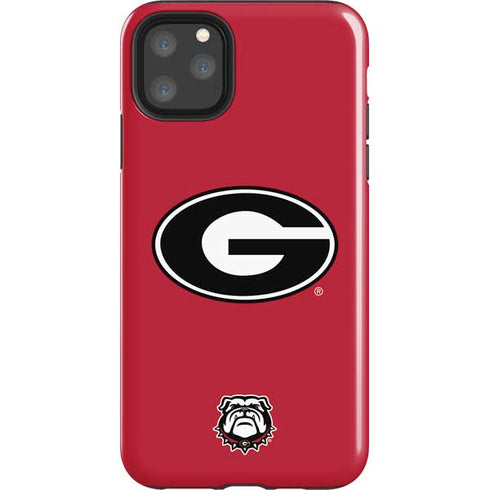 University of Georgia Logo Red iPhone 11 Pro Max Impact Case