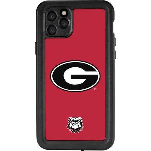 University of Georgia Logo Red iPhone 11 Pro Max Waterproof Case