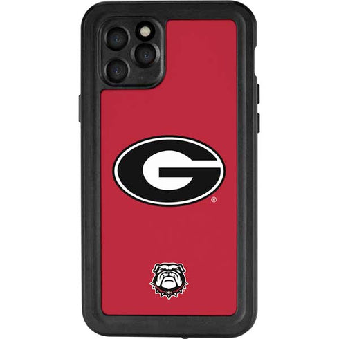 University of Georgia Logo Red iPhone 11 Pro Waterproof Case